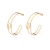 Brinco Meia Argola Banhado a Ouro 18K - Rommanel Cód. 527362 - comprar online