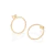 Brinco Argola Frontal Banhado a Ouro 18K - Rommanel Cód. 527243 na internet
