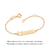 Pulseira mickey baby personalizável Rommanel Disney banhada a ouro 18k Cód. 552163 - SIMONE DUQUE JOIAS
