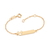 Pulseira mickey baby personalizável Rommanel Disney banhada a ouro 18k Cód. 552163 - loja online