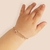 Pulseira minnie baby personalizável banhada a ouro 18k com aplicação de resina Cód. 552162 - SIMONE DUQUE JOIAS