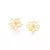 Brinco Flor Banhado a Ouro 18K com Zircônias - Rommanel Cód. 525460