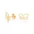 Brinco Borboleta Banhado a Ouro 18K - Rommanel Cód. 527092