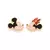Brinco Mickey e Minnie Banhado a Ouro 18K - Rommanel Disney Cód. 527314