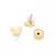 Brinco Infantil Mickey Baby Rommanel Banhado a Ouro 18K - Cód. 527349 - SIMONE DUQUE JOIAS