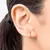 Brinco Meia Argola Pequena Banhado a Ouro 18k - Rommanel Cód. 527212 - comprar online