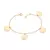 Pulseira com Medalhas Banhada a Ouro 18K - Rommanel Cód. 551766