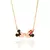 Gargantilha Mickey e Minnie Banhada a Ouro 18K - Rommanel Disney Cód. 532525