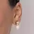 Brinco Banhado a Ouro 18K com Esferas e Pérolas Sintéticas - Rommanel Cód. 527413 - comprar online