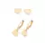 Kit Brinco Coração Banhado a Ouro 18K - Rommanel Cód. 527462