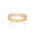 Anel Zig Zag Banhado a Ouro 18K com Zircônias - Rommanel Cód. 513563