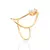 Anel Skinny Gota Banhado a Ouro 18K com Zircônia - Rommanel 513508 na internet