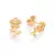 Brinco Flor Banhado a Ouro 18K com Zircônias - Rommanel Cód. 527458 na internet
