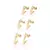 Kit Brinco Meia Argola Banhado a Ouro 18k - Rommanel Cód. 527394