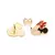 Brinco Mickey e Minnie Banhado a Ouro 18K - Rommanel Disney Cód. 527314 - SIMONE DUQUE JOIAS