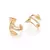 Brinco Meia Argola Tripla com Flecha – Rommanel | Banhado a Ouro 18K | Cód. 527494 na internet