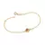 Pulseira Rommanel Disney Adaga e Coração Banhada a Ouro 18K - Cód. 552187