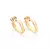 Brinco Argola Coração Banhado a Ouro 18k - Rommanel Cód. 520883