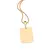 Medalha Retangular Lisa Personalizável Banhada a Ouro 18K | Linha Permanente Rommanel | Cód. 542774 - comprar online