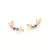 Brinco Borboletas Banhado a Ouro 18K com Zircônias - Cód. 527067