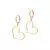 Brinco Argola Coração Banhado a Ouro 18K – Cód. 527286