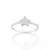 Anel Skinny Estrela de Prata 925 com Zircônias - Rommanel Cód. 810308
