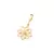 Pingente Flor Banhado a Ouro 18K com Zircônia - Rommanel Cód. 541929