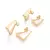 Kit Brinco Triangular Banhado a Ouro 18K - Rommanel Cód. 527490 Coleção Nosso Amor na internet