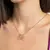 Pingente Rommanel Duas Meninas banhado a ouro 18k - Cód. 542645 na internet