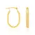 Brinco Argola Oval Banhado a Ouro 18K Rommanel | Cód. 520808 na internet