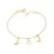 Pulseira com Botas e Ferradura Banhada a Ouro 18K | Cód. 552206