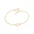 Pulseira Amor Banhado a Ouro 18k - Rommanel Cód. 551674