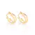 Brinco Argola com Luas e Estrelas Banhado a Ouro 18K – Cód. 523350