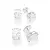 Kit Brinco Oval de Prata 925 com Zircônias - Rommanel Cód. 820210