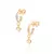 Brinco Meia Argola com Coração 3D Banhado a Ouro 18k - Rommanel Cód. 527060