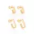 Kit Brinco Retangular Banhado a Ouro 18K - Rommanel Cód. 527241