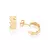 Brinco Argola Navetes Banhado a Ouro 18K - Rommanel Cód. 527091
