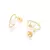 Brinco Meia Argola Coração com Pérolas - Rommanel Cód. 527298 - comprar online