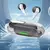 Ganfancp Auriculares Bluetooth Transparentes Cómodo Diseño Semi-Intraauricular con Tecnología Avanzada de Cancelación Del Ruido Batería de Larga Durac