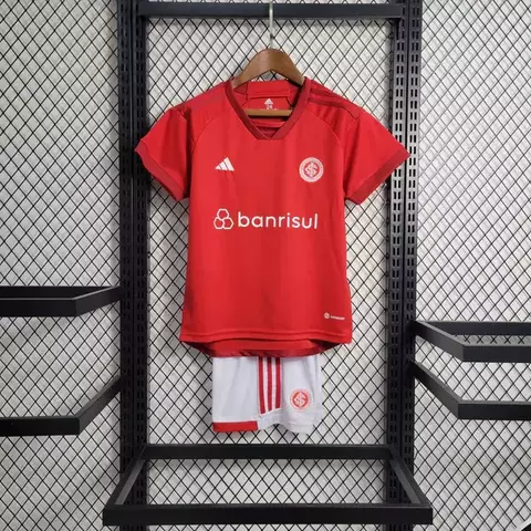 kit Infantil Internacional 23/24 Torcedor Adidas Masculina - Vermelho - comprar online