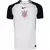 Camisa oficial Corinthians titular 2025/2026 nas cores branco e preto com logo Nike e escudo do Corinthians no centro