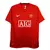 Camisa retrô vermelha do Manchester United da temporada 2007/2008, da marca Nike.