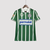 Camisa retrô do Palmeiras, modelo titular da temporada 94/95, na cor verde com listras brancas e logotipo Parmalat.
