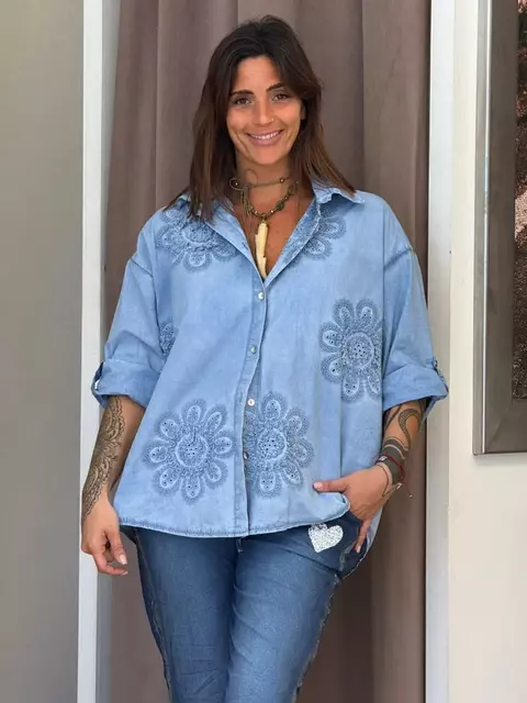 Camisa labrada corta - comprar online