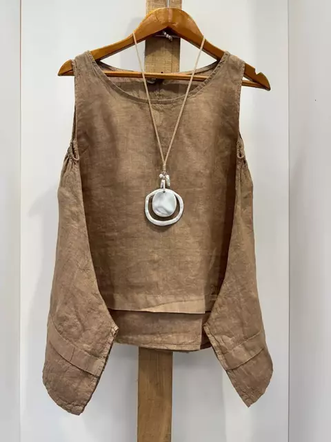 Musculosa de lino