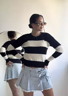 SWEATER QUITO TRENZA RAYAS