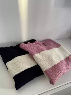 SWEATER QUITO TRENZA RAYAS - Suxe Moda