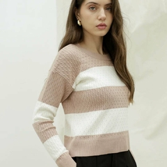 SWEATER QUITO TRENZA RAYAS en internet