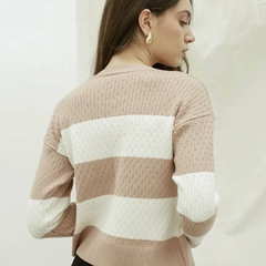 SWEATER QUITO TRENZA RAYAS - Suxe Moda