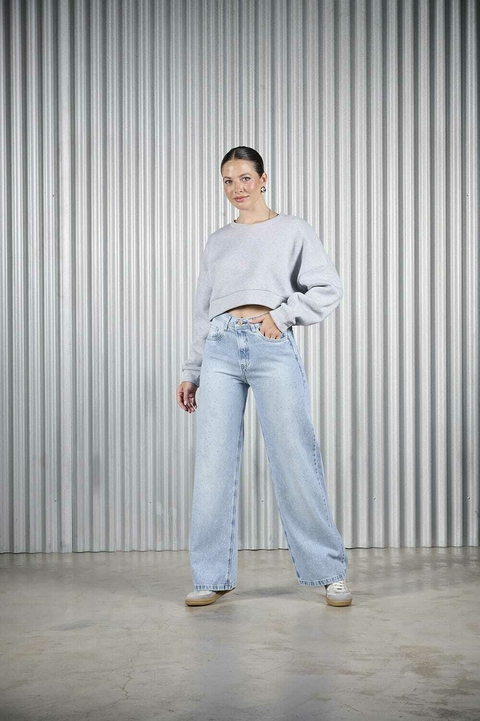 WIDE LEG SUIZA STRASS